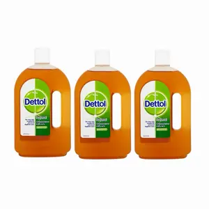 Dettol Anti-Septic Liquid 750ml Pack of 3 for Household Hygiene - Essential for Daily Cleaning & Germs Defense - 750ml Capacity, Anti-Septic Properties, Daily Use