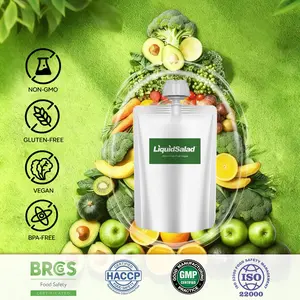 Supermodels Style!! Liquid Salad 16 Fruits & Vegetables Juice Superfood Smoothie Pouches Assorted Ready-to-Eat Salad with dietary fiber & Prebiotic Wholesome Vegan Snack 7 Pouches #TikTokholidayhaul