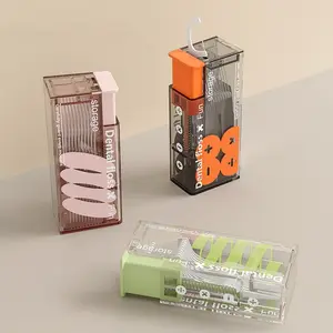 Portable Automatic Floss Box Kit for Home and Travel, 1 Set Includes Floss Storage Box and 10 Disposable Floss Sticks, Push-Pull Easy Use Floss Organizer, Convenient Dental Care, Travel-Friendly Oral Hygiene Tool