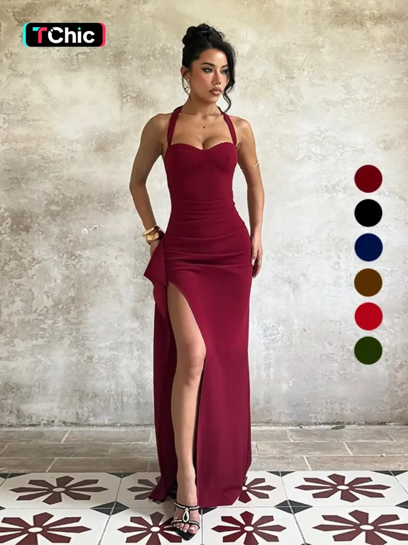 dresses with slits - TikTok Shop