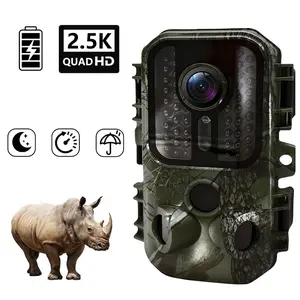 Trail Camera 0.3S Trigger Motion Activated Game Camera with Night Vision IP65 Waterproof Wide Trail Cam Lens for Outdoor Scouting Wildlife Monitoring Home Security