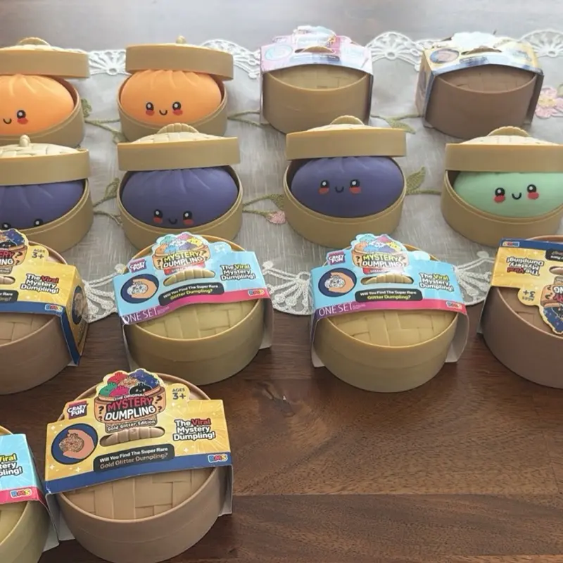 Squishies Dumplings - Soft Stress Relief Toy for Kids, Cute Fidget Sensory Play Accessory