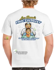 Lou Sasso: Proctologist- Men's Funny Adult Humor Graphic T-shirt
