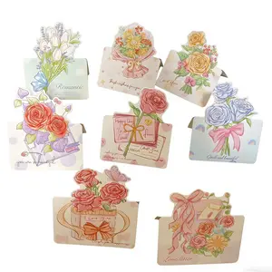 20 Vintage Watercolor Floral Greeting Cards, 8 Healing Designs, Handwritten Wishes, Perfect for Birthdays and Holidays