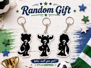 Soccer Mystery Keychain Random Surprise Gift Football Fan Collectible Key Ring