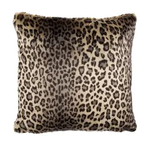 Safavieh Faux Black Leopard 20" x 20" Pillow