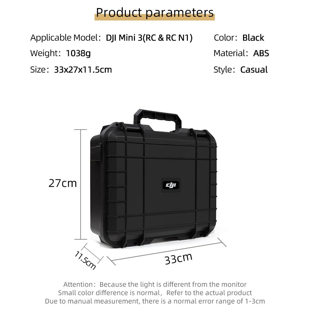 For DJI Mini 3 Case Explosion Proof Case Mini 3 Pro Bag Portable Waterproof Box Hard Shell Large Capacity Accessories Case