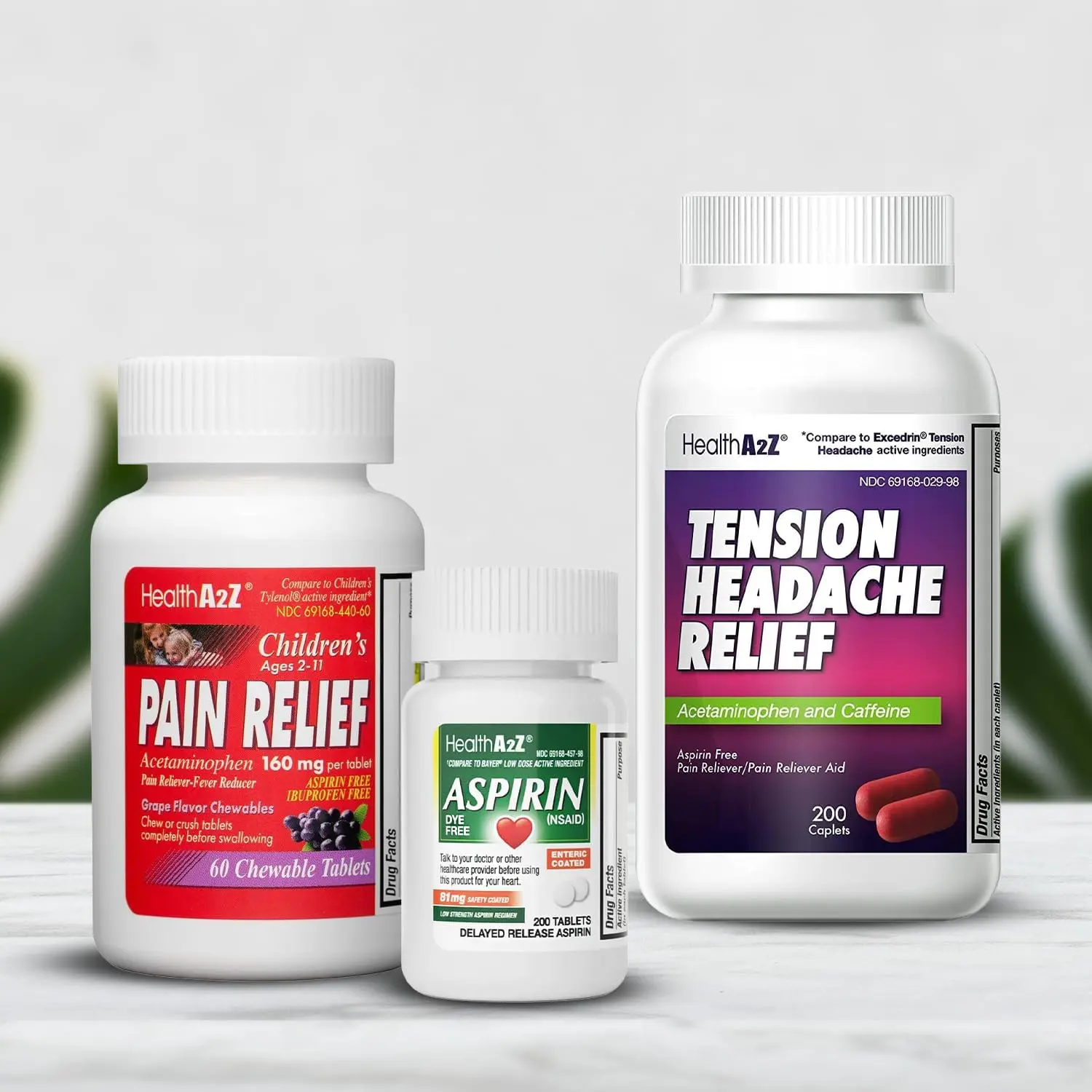 HealthA2Z Family Pain Relief Bundle - OTC Essentials to Help Relieve Pain and Discomfort for Adults and Children