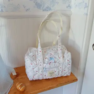 Blue summer berries coquette cat handbag