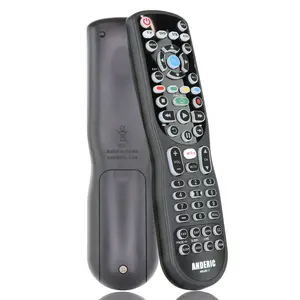 Anderic RRU401.7 4-Device Universal Remote Control with Backlight, Macro and Learning for TV, Cable, Streaming, DVD and more