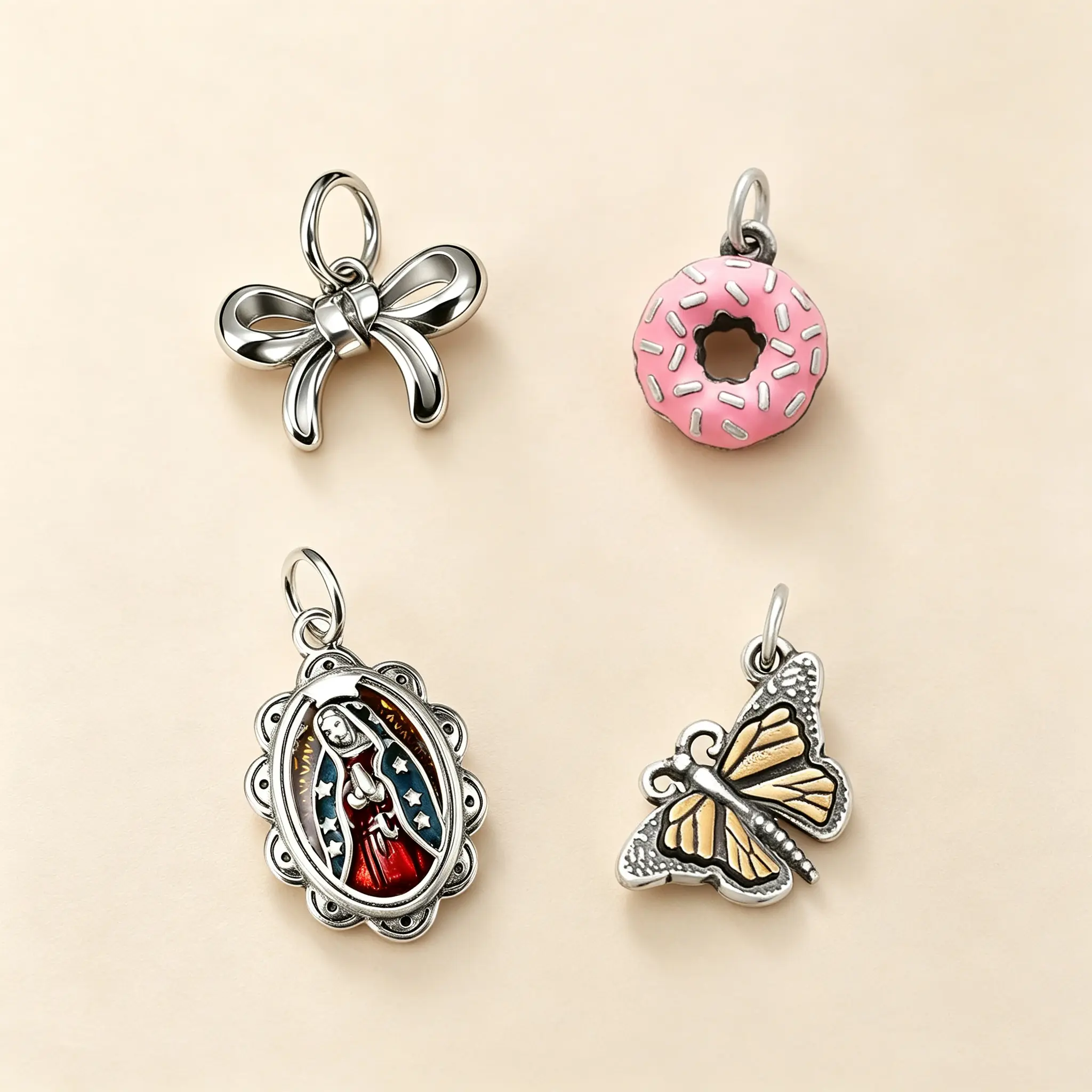 1PC elegant and unique delicate With  silver plating Bow charm,DIY Elegant Unique Charms for Fashion Accessories and exquisite Valentine's Day gifts for women