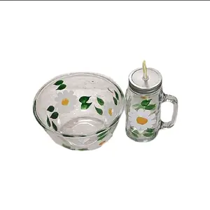 bowls glass and goblet glass