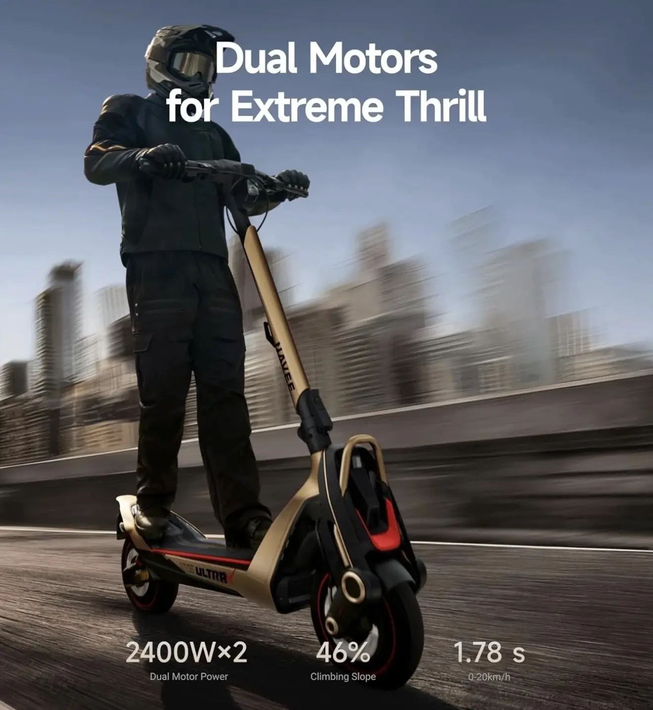 Navee UT5 Ultra X Electric Scooter for Adults, 2400W, 44MPH,74.6 Mile Long Rang