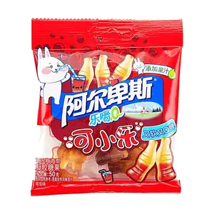 ALPENLIEBE Cola Bottle Gummy Candy 50g - Refreshing Fizzy Flavor, Chewy & Soft Texture
