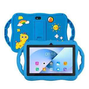 7 Inch Kids Tablet PC Android 13.0 4GB 64GB, Dual Camera 2mp+5mp, WiFi Bluetooth-compatible, Shockproof Case, Parental Control, Ideal Gift