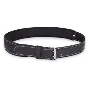 FUERI Premium Foam Padded Leather Work Belt, Thick Grain Leather for Carpenters, Mechanics & Electricians.