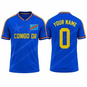 Custom Your Name And Number Leopards Congo DR Soccer Jersey, Custom Football Kit, Personalized Match Top, Athletic Gameday Apparel, Youth Soccer Supporter Gift