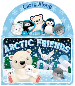 Early Learning Carry Along Arctic Friends Board Book for Kids - Children's Wildlife Book with Arctic Animals, Vibrant Illustrations, Engaging Language, Travel-Friendly Design, Nature Focus to Boost Reading Skills & Engage Kids