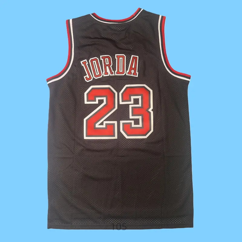 stitched Men's Classic-Design Sleeveless Basketball Jerseys Retro Black shirt 1997-98