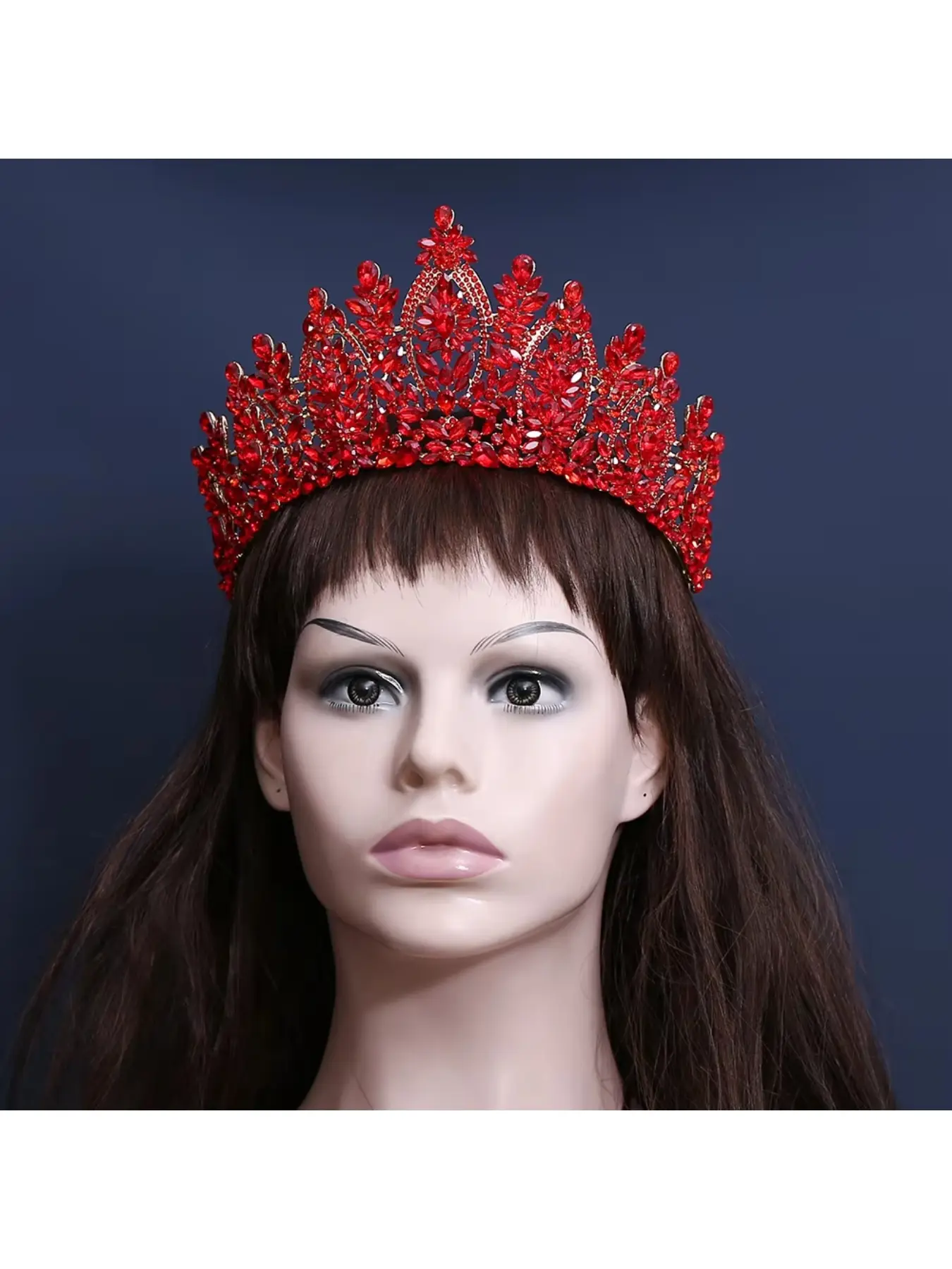 Baroque European and American beauty pageant bridal crown tiara alloy crystal wedding headband hair accessories Bridal Accessory crown Hair Crowns