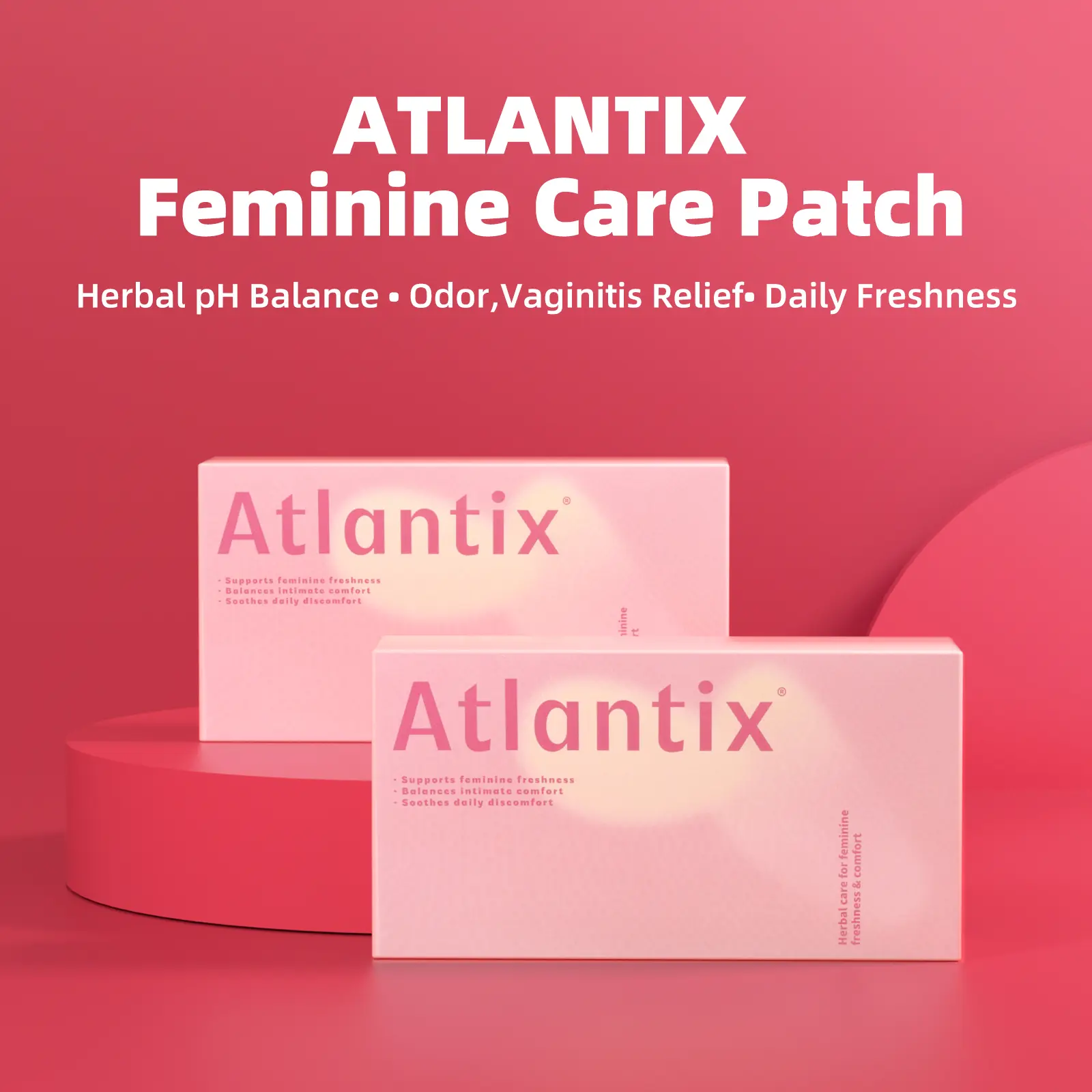 ATLANTIX-Snow Lotus steam pad -7 Plant Extracts, Gentle Daily Care, pH Balance & Fresh Feel-（8 Count） Natural  feminine hygiene products intimate area products