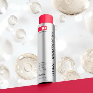 237ml ID Stain Whitening Mouthwash, Gentle Teeth Brightening with Essential Oils, Effective Breath Freshener