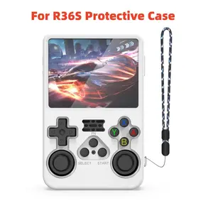 R36s Game Console Silicone Case Set, Lightweight Design, Anti-Shock Drop Protection, Full Coverage Protective Shell
