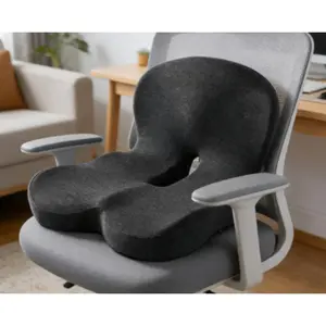 Car seat cushion with lumbar support pillow, neck support headrest and back pad, ergonomic memory foam enhanced pad, for driving comfort, posture support and all-season use