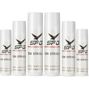 6Pcs Bow String Wax, Protective Waterproof Rail Lube for Crossbow Recurve Bow Strings Maintenance, Reduce Bowstring Friction and Prevent Fraying Accessories