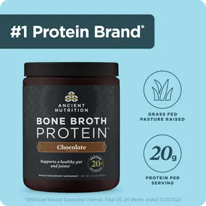 Bone Broth Protein Powder, Chocolate/Vanilla (15 Servings)