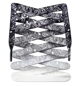 Flat Sublimated Paisley Shoelaces