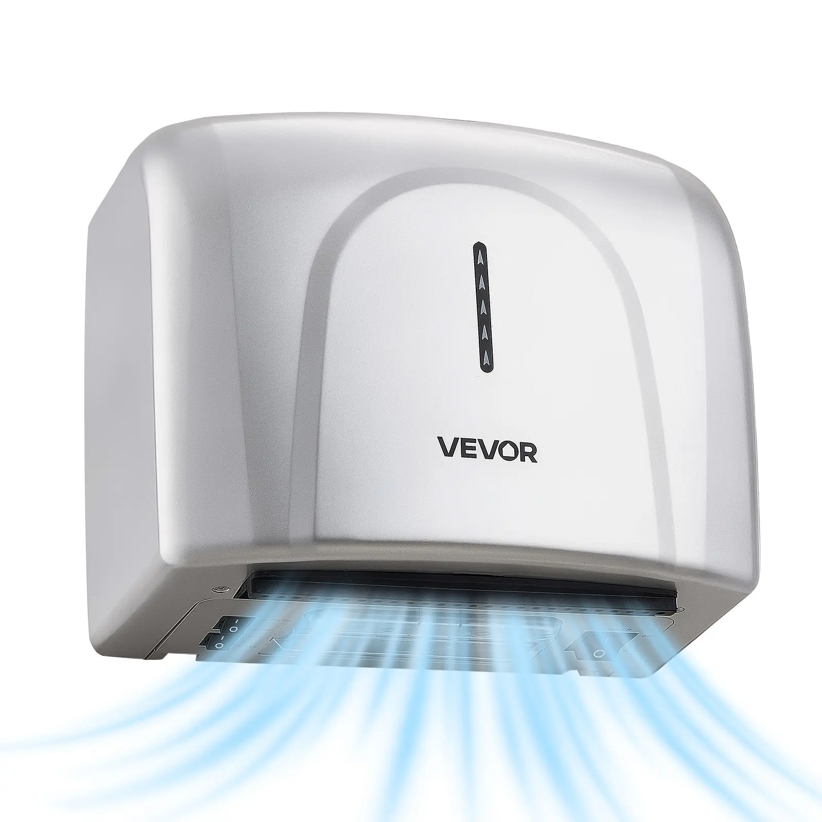 【SummerFinds】VEVOR Automatic High-Speed Hand Dryer, 1300W Sturdy ABS Build, HEPA Filter, 24000 RPM High-Speed Airflow, Cold and Warm Wind Modes, AC110-120V Commercial Wall-Mounted, Cuts Costs, for Home Bathroom, Powerful Dryer, Fast Drying Machine