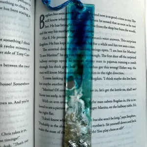Ocean Bookmark Series Handmade for Bookworms Book Lover Gifts Real Seashells Sand Pressed Flowers Coastal Dreamers Beach Lover Bookmarks