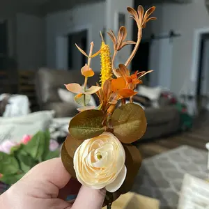 Men’s Boutonnières with natural dried flowers Boho Style