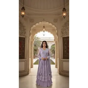 Anarkali style Lehenga