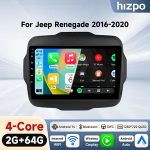 GPS Touch Screen Car Stereo for Jeep Renegade 2016-2020 Wireless Android auto with WiFi Car Radio Multimedia Head Unit Video Player