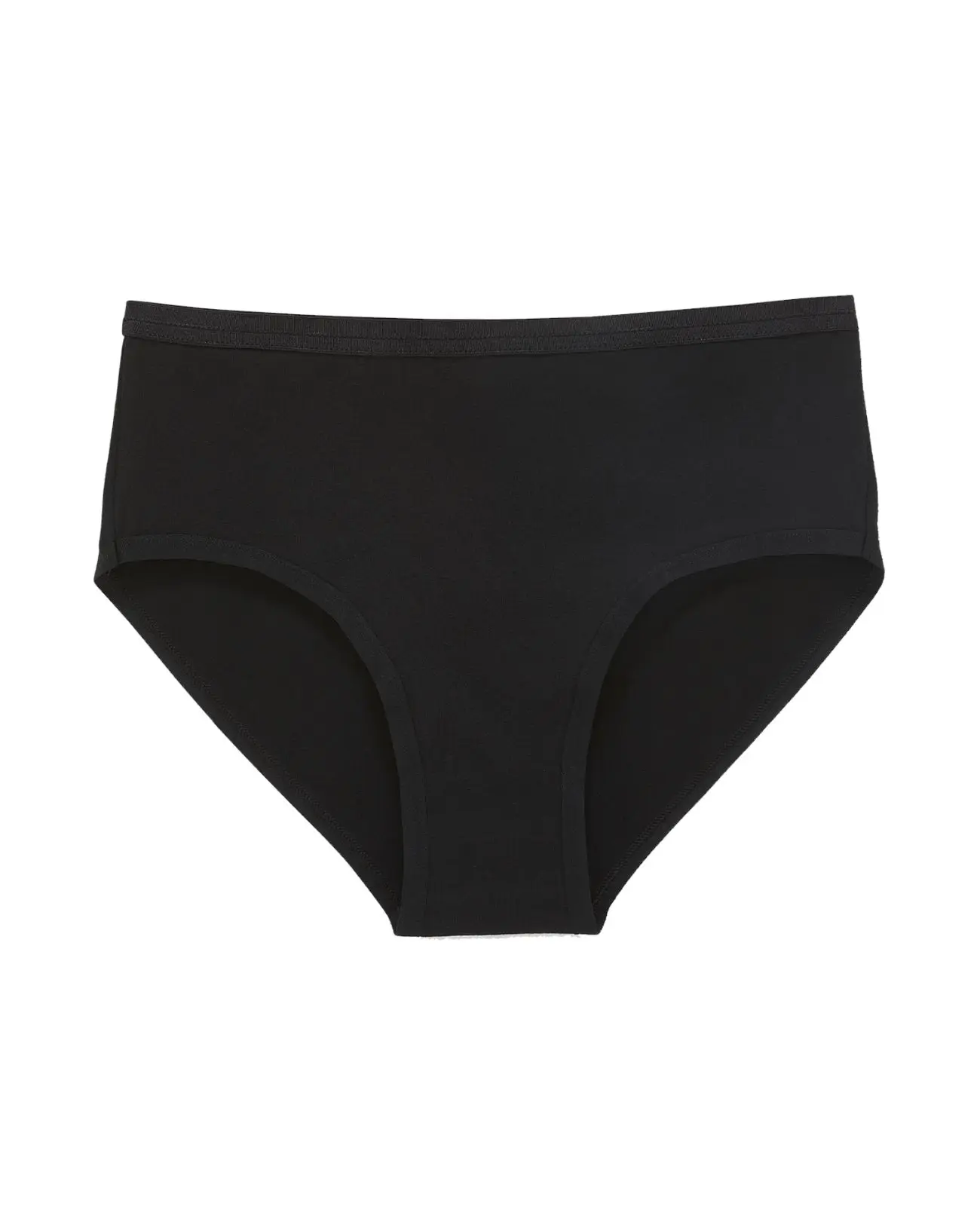 Organic Cotton Mid-Rise Brief in Carbon