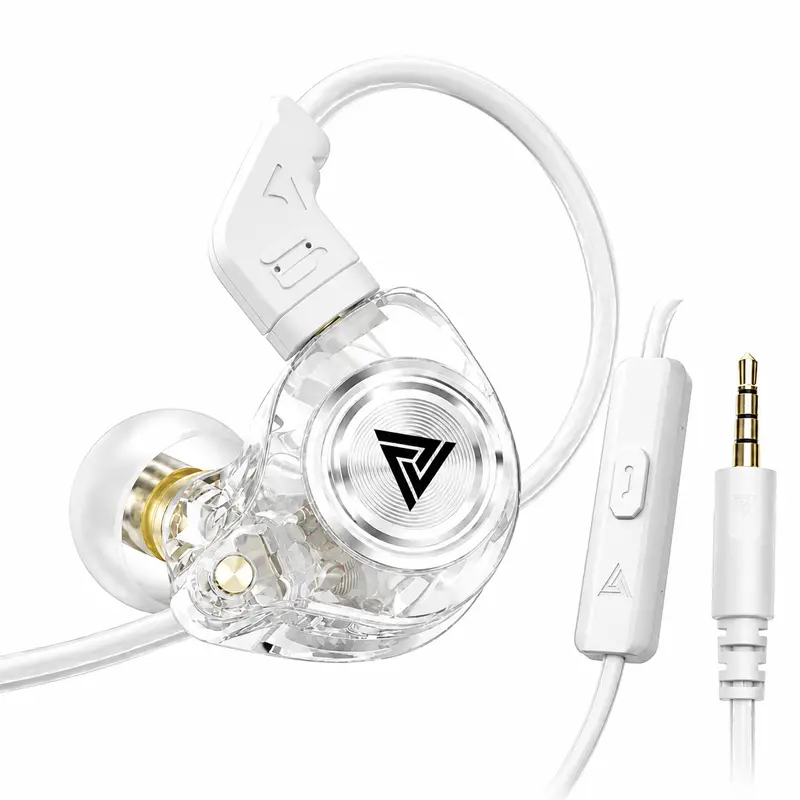 QKZ AK3 Wired In-Ear Earbuds, 3.5mm Jack Gaming Headset with Built-In Microphone for Clear Hands-Free Calls, HiFi Heavy Bass Stereo Sound, Lightweight Ergonomic Fit, Durable Braided Anti-Tangle Cable (Ideal for Sports, Daily Commute) headphone