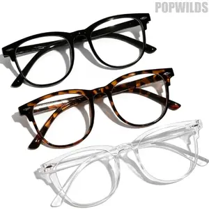 3PCS Leopard Print Square Blue Light Blocking Glasses for Women, Black & White Retro Fashion Clear Lens Eyewear, Lightweight Stylish Glasses for No Makeup Look, Work, Study, Phone & Laptop Use, Trendy Daily Outfit Accessories