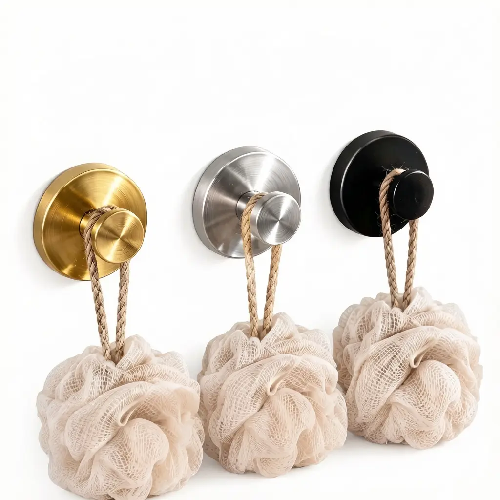 2-4PCS Stainless Steel Suction Cup Hooks No-Drill No-Damage Vacuum Suction Hooks Kitchen BathroomBedroom Essentials Clothes Hooks Towel Hooks Organiser