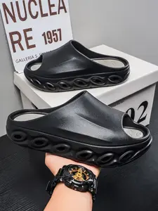 Men's Summer Eva Sandals Slide, Thick Sole Comfortable Slippers, Fashion Trendy Lightweight Shoes, Indoor Outdoor Beach Wear Footwear