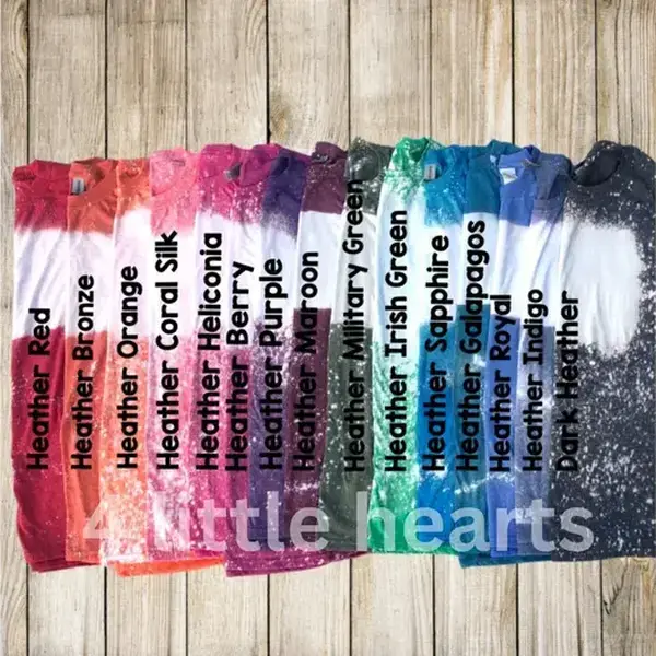 wholesale bleached blank T shirts