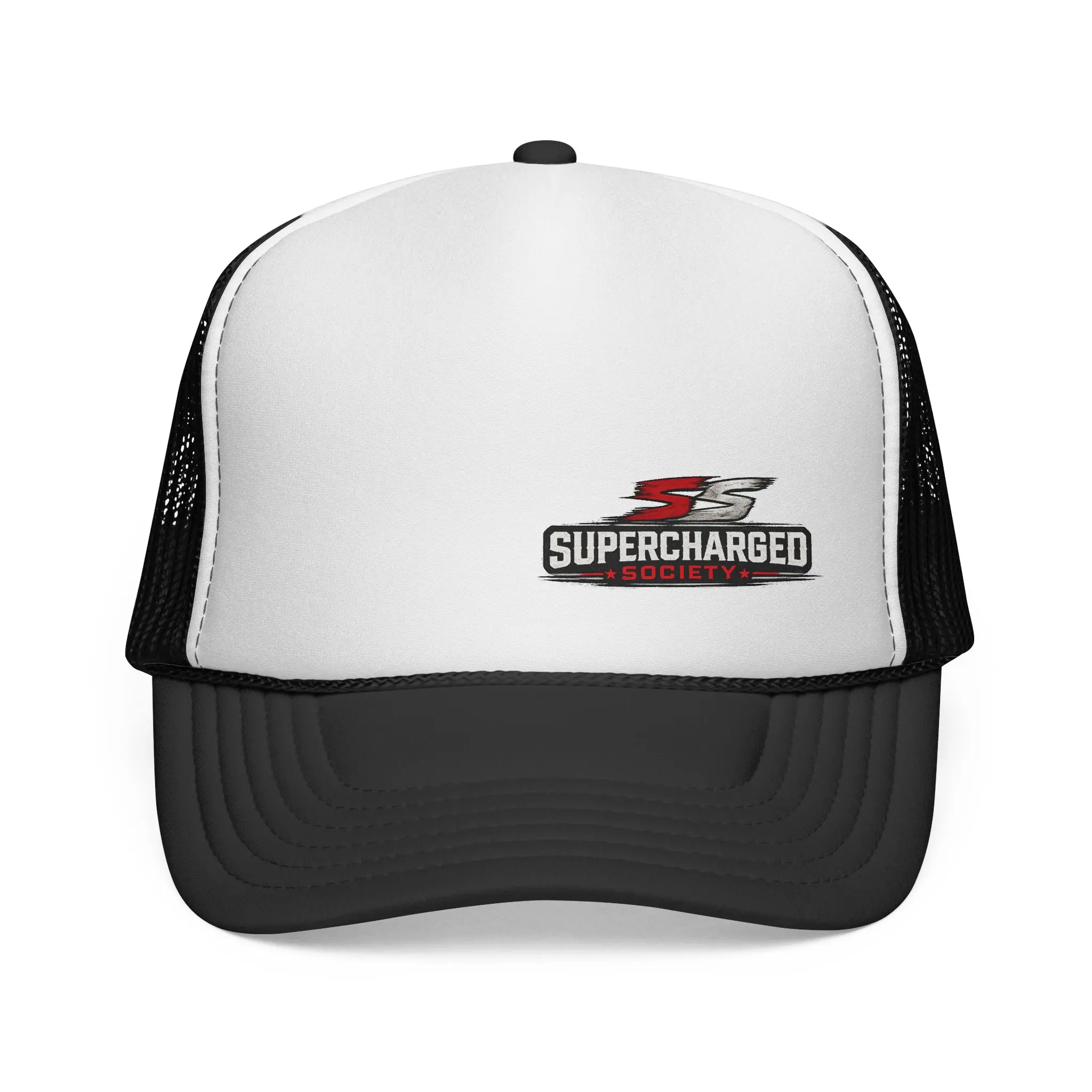 Supercharged S Logo Trucker Cap | Racing Mesh Snapback