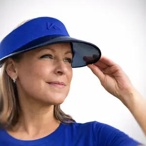 Royal Blue Wide Brim Visor