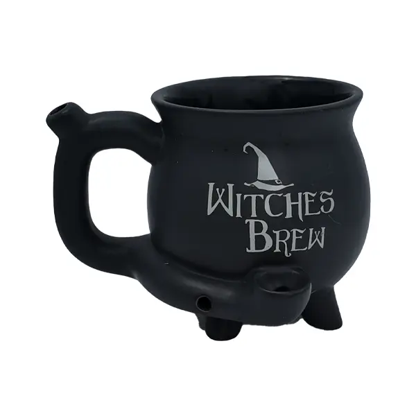 Witches Brew Cauldron Ceramic Mug Pipe with Unique Design Durable Material for Daily Use and Eye-catching Accessories coffee mug cup Drinkware Sturdy 420