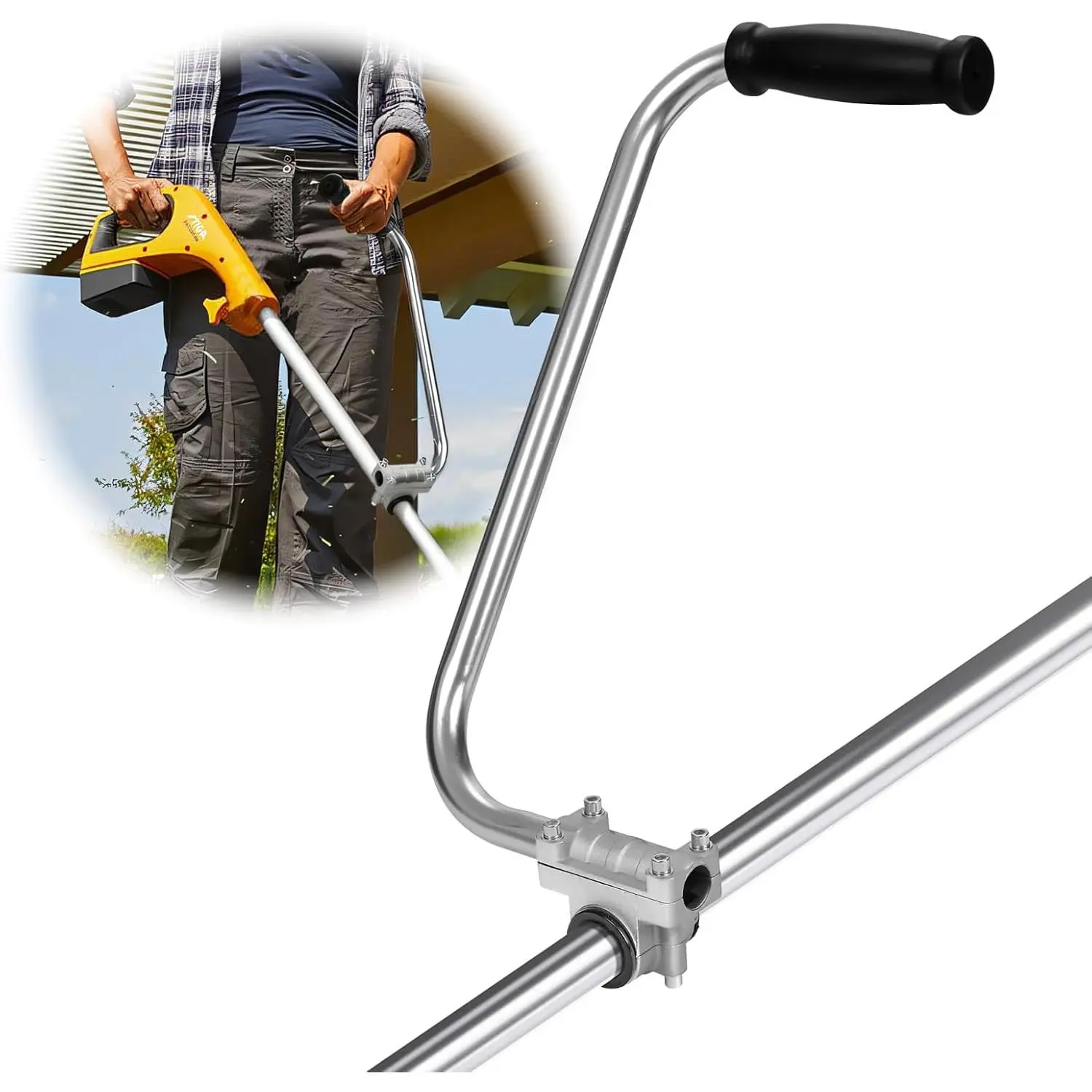 Weed Eater Handle Extension -  Saver Trimmer Grip for Lawn Care and Landscaping, Durable Weedeater Handle for Comfortable Use