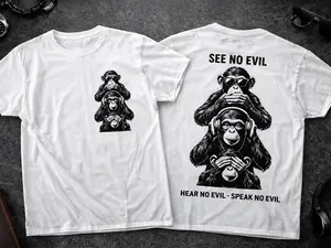T-SHIRT COTTON  MONKEY FOR MEN