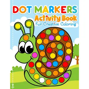 Dot Markers Activity Book Fun Creative Coloring:  Craft Fill the Dots, Cut Pages. For  Ages 2-5 - Paperback