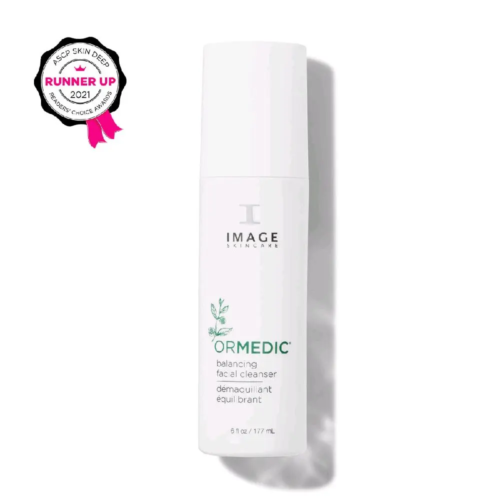 IMAGE SKINCARE ORMEDIC Balancing Facial Cleanser, Gentle & Hydrating Gel Facial Wash with Organic Aloe Vera for Sensitive Skin, 6 fl oz / 177 mL, Hydrate, Nourishing, Clean Ingredients, Daily Facial Routine