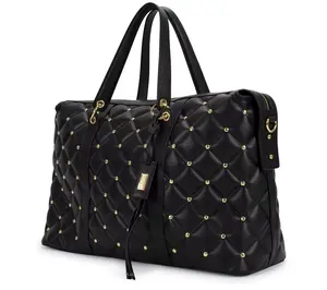 Badgley Mischka Quilted Travel Tote Weekender Bag